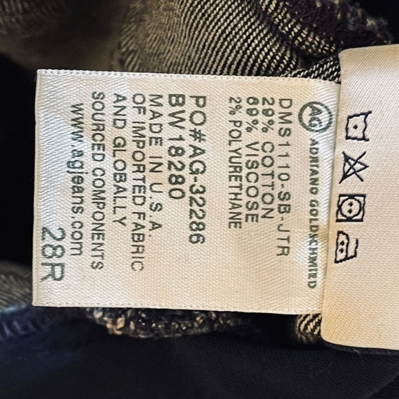 Maternity Pregnancy AG Adriano Goldschmied Dark Blue Jeans - Picture 6 of 12